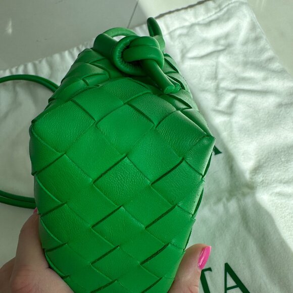 Bottega Veneta Mini Loop camera bag green parakeet - Picture 2 of 11
